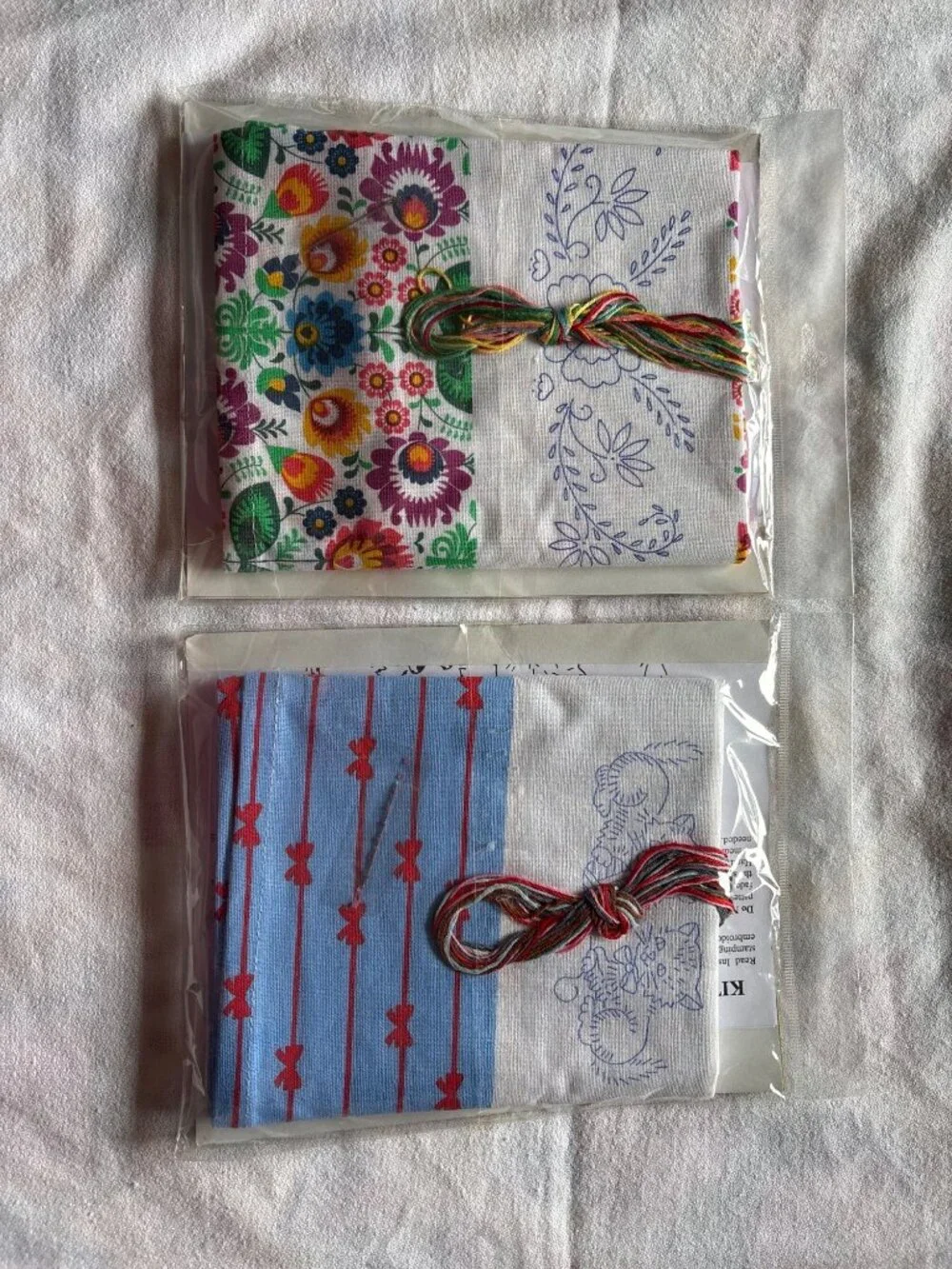 Kitten & Floral Embroidery Towel Kits 20